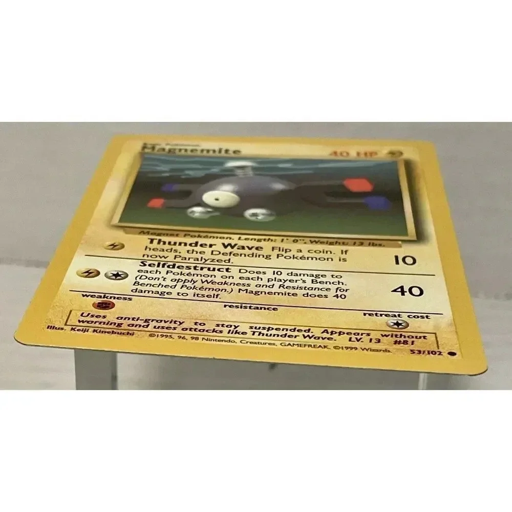 1999 Pokémon‎ Unlimited Magnemite #53/102 LP